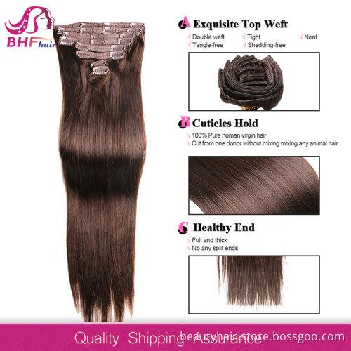 full head cheap colored two tone clip in hair extension
